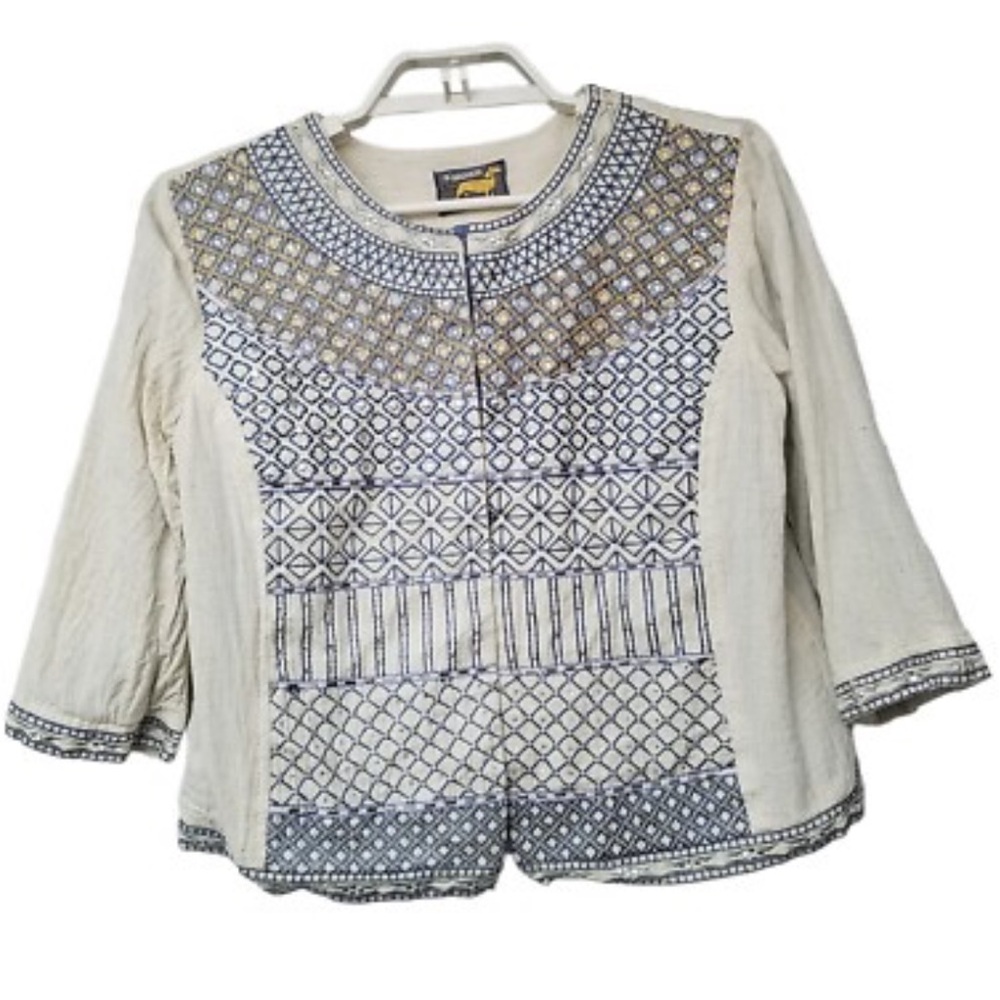 Madison | Embellished embroidered bohemian jeweled Jacket lined
